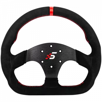 Vairas Simagic P-325D 325 mm, Alcantara — lenktyninis vairo žiedas be stebulės