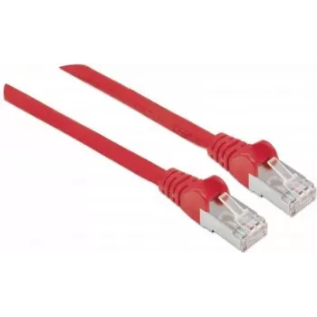 Intellinet tinklo komutacinis kabelis, Cat5e, 5 m, raudonas, CCA, SF/UTP, PVC, RJ45, auksuoti kontaktai, be užkabų, su apsauginiu gaubteliu, garantija visam eksploatavimo laikotarpiui
