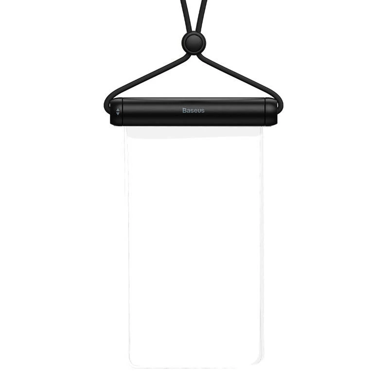 Baseus cilindrinis stumdomas vandeniui atsparus išmaniojo telefono maišelis (juodas)