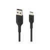 USB-A į USB-C kabelis 3 m juodas