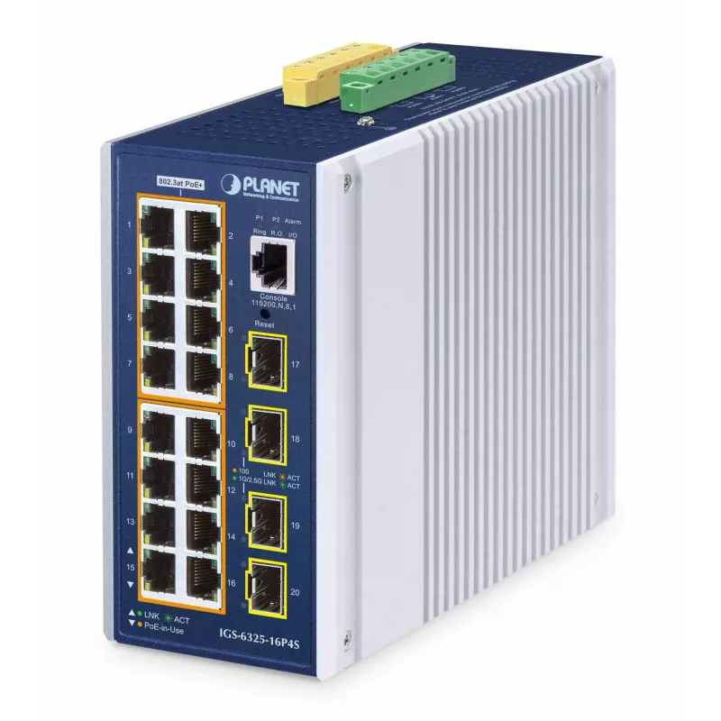 Valdomas L3 gigabito eterneto komutatorius PLANET IGS-6325-16P4S 16 prievadų PoE