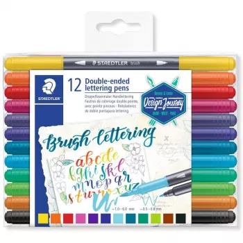 Tušinukas + plunksnakotis Staedtler 3004 Daugiaspalvis 12 vnt.
