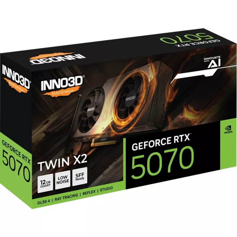 INNO3D GeForce RTX 5070 12GB GDDR7 grafikos plokštė