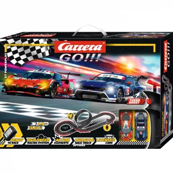 Slotų lenktynių trasa CARRERA GO!!! GT Powerplay – Carrera GO!!! GT Powerplay rinkinys