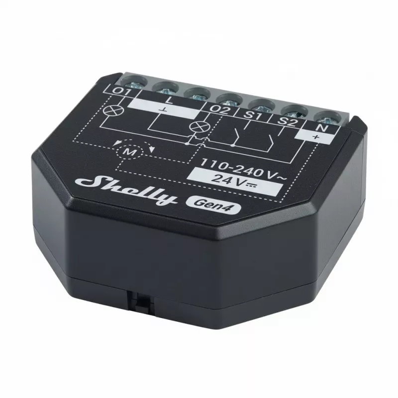 2 vnt. Shelly 2PM Gen4 Zigbee/Matter valdiklių rinkinys