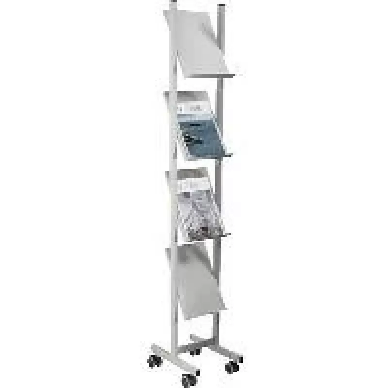 Helit H6813399 - Metalas - Pilka - 4 lentynos - 260 mm - 390 mm - 1580 mm