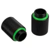 Bitspower Touchaqua adapteris tiesus G1/4 colio AG į G1/4 colio IG - 2 vnt. pakuotė, 20 mm, juodas