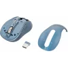Belaidė pelė YENKEE YMS2010BE dviejų režimų ergonominė, 2,4 GHz USB imtuvas + Bluetooth 5.1, 4 lygių DPI 1000–3200, 6 mygtukai