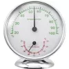 Higrometras Renkforce 6510 Alu — aliumininis termohigrometras temperatūrai ir drėgmei matuoti