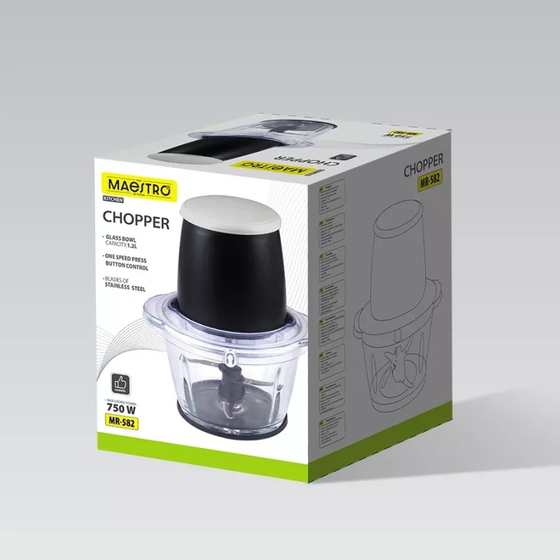 Maestro maisto smulkintuvas MR-582 750W elektrinis ant stalviršio statomas smulkintuvas
