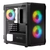 Kompiuterio korpusas Logic Concept Portos Mini ARGB Micro ATX juodas