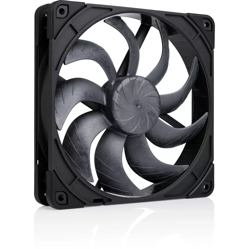 Noctua NF-A14x25 G2 PWM chromax.Juoda 140 mm korpuso ventiliatorius