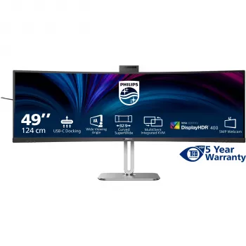 Philips 5000 serijos 49B2U5900CH/00 kompiuterio monitorius 124 cm (48,8 colio) 5120 x 1440 pikselių Dual QHD LCD juodas