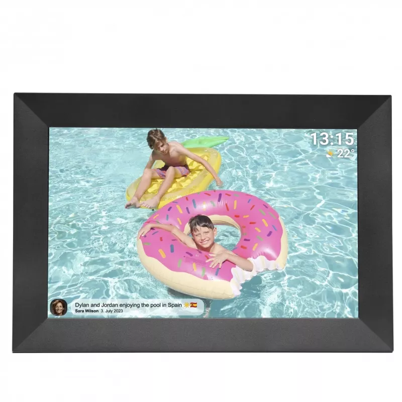 Denver PFF-1024BMK2 skaitmeninis nuotraukų rėmelis juodas 25,6 cm (10,1 inch) jutiklinis ekranas Wi-Fi