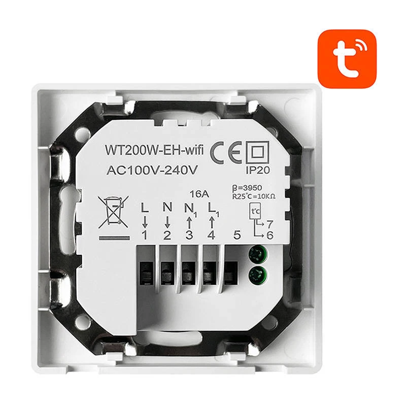 Avatto WT200-BH-3A-W Boiler 3A WiFi išmanusis termostatas TUYA