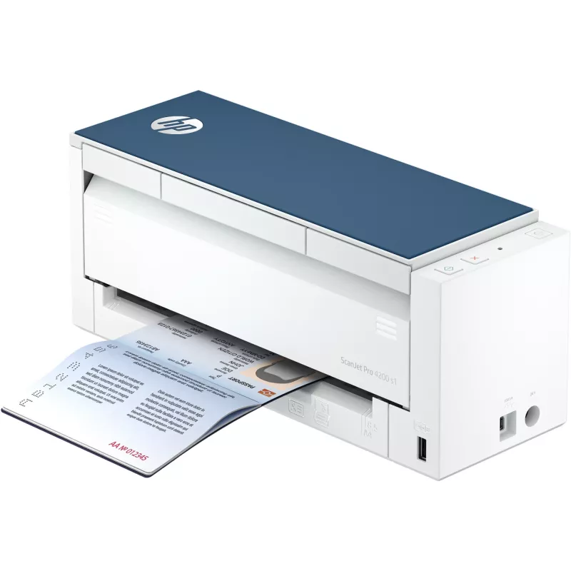 ADF skaitytuvas HP ScanJet Pro 4200 s1 600 x 600 DPI A4 mėlynas baltas
