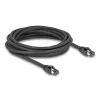 Delock - tinklo kabelis - RJ-45 (M) į RJ-45 (M) - 5,0 m - 7,5 mm - S/FTP - CAT 8,1 - be halogenų, užsifiksuojantis, iki 40 Gbps duomenų perdavimo sparta - juodas (80236)