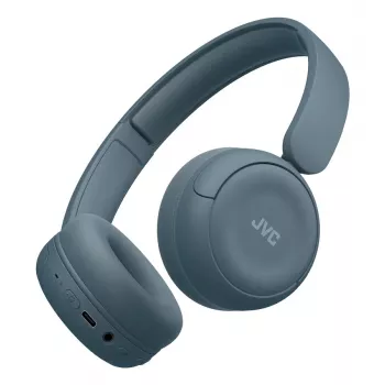 Ausinės JVC HA-S59W — laidinės ir belaidės Bluetooth, supraauralinės, ant galvos, 20–20000 Hz, 1,2 m laidas, Mėlyna