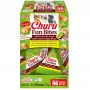 Šlapi kačių skanėstai INABA Churu Fun Bites Vištiena ir Moliūgas 8 x 12 g pasta, baltymai 27,3 %, drėgmė 56 %