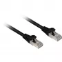 Tinklo kabelis Sharkoon Cat.6a SFTP RJ-45 Cat6a 0,25 m Juodas