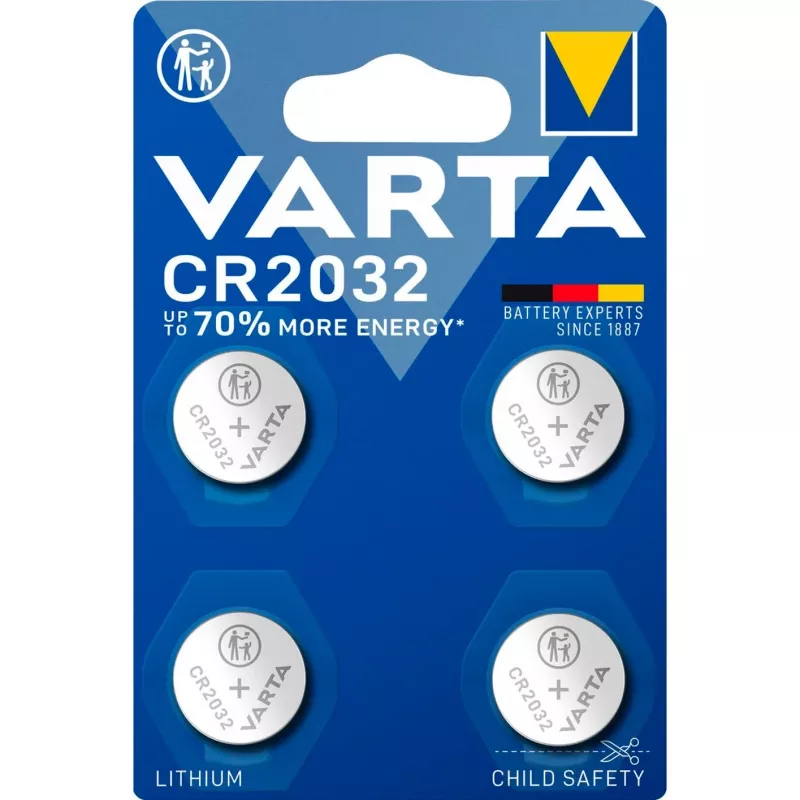Varta 06032 101 404 - Vienkartinė baterija - CR2032 - Ličio - 3 V - 4 vnt. - 230 mAh
