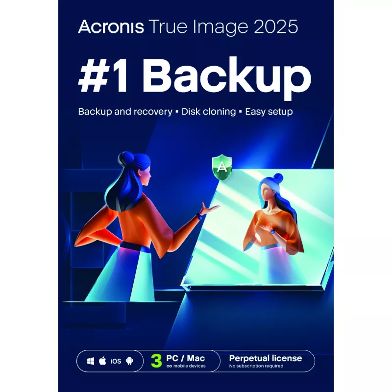 Acronis True Image 2025 3 Computers ESD Perpetual Software Download incl - Software - Backup/Compression