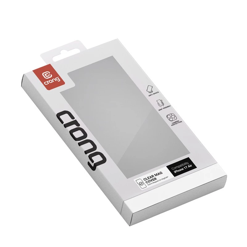 Apsauginis MagSafe dėklas Crong, skirtas iPhone Air, permatomas
