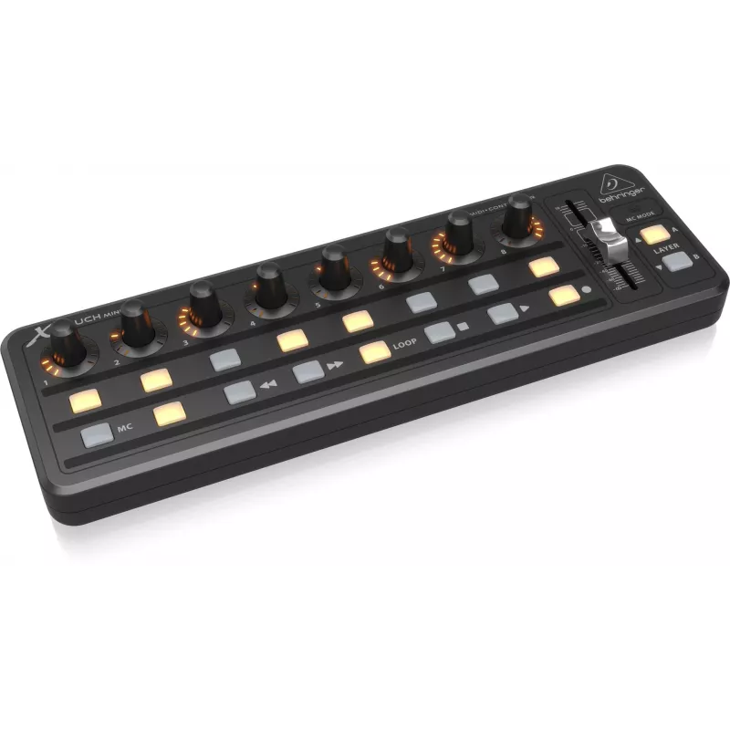 MIDI klaviatūra USB Behringer X-TOUCH MINI Valdymo tipas Mygtukai, Rotary, Slankiklis