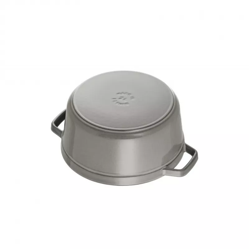 Cocotte Staub 20 cm pilkas ketaus puodas