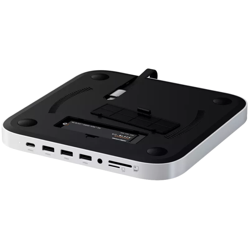 Nešiojamųjų kompiuterių dokas Satechi ST-GMMSHS laidinis USB 3.2 Gen 2 Type-C baltas