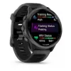 Išmanusis laikrodis GARMIN Forerunner 570 — 47 mm šiferio pilkumo aliuminio korpusas, permatomas juodas silikoninis dirželis