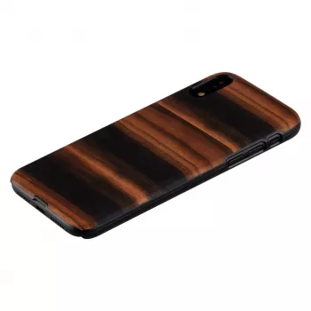 man and wood išmaniojo telefono dėklas iPhone XR — juodmedžio spalvos, apsauginis kietasis apvalkalas
