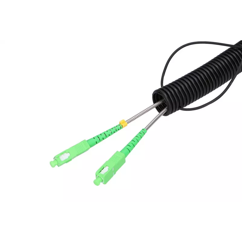 Extralink Patchcord 2J SC/APC-SC/APC vienmodis lauko dvipusis G657A2 25 m
