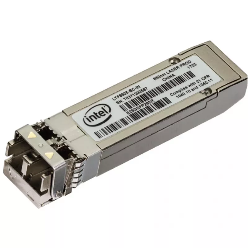 Intel E25GSFP28SR tinklo siųstuvo-imtuvo modulis, šviesolaidinis 25000 Mbit/s SFP28 850 nm