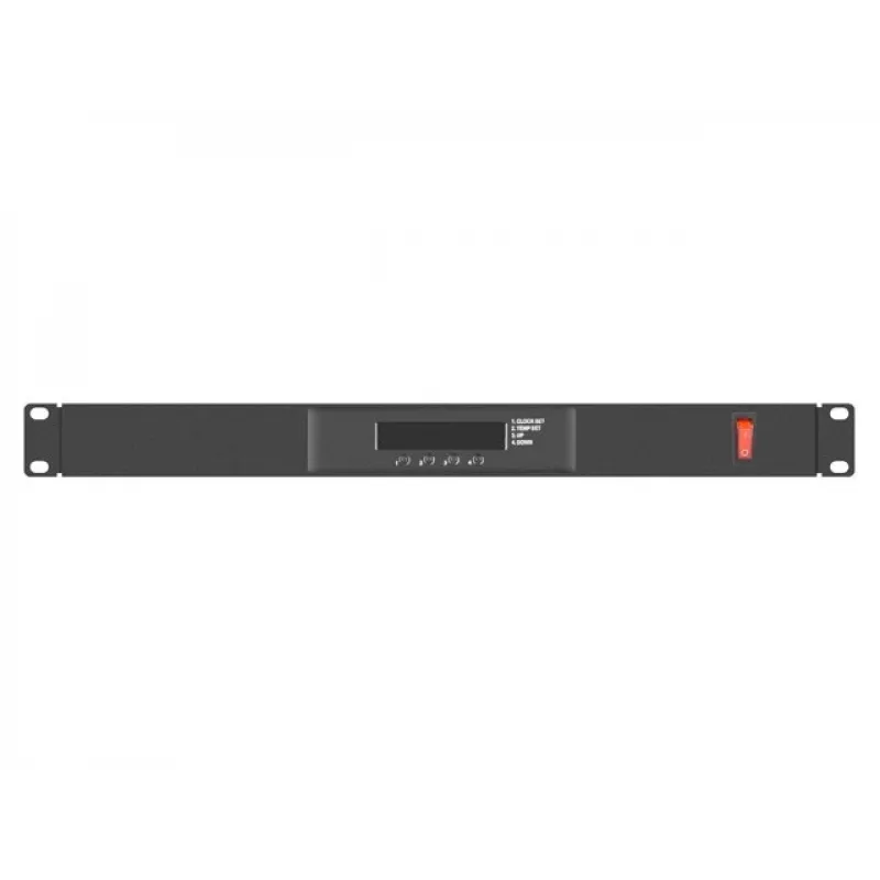Ventiliatoriaus skydelis LANBERG AK-1502-B, 1U stovo, 2 ventiliatoriai, 230V, 38W, 483×44.5×192 mm, juodas