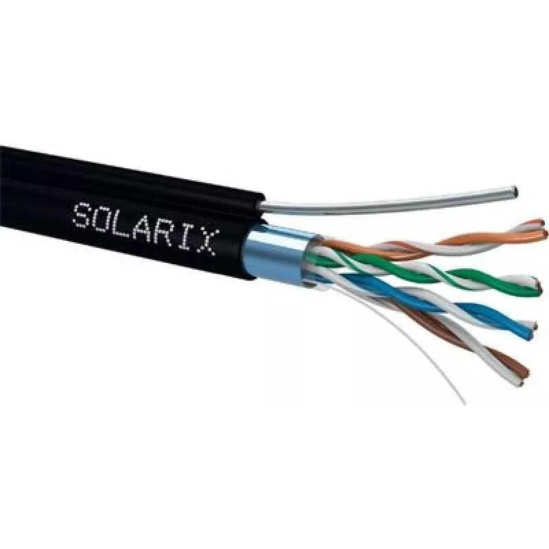 Tinklo kabelis Solarix SXKD-5E-FTP-PE-SAM RJ45 CAT5E 305 m juodas