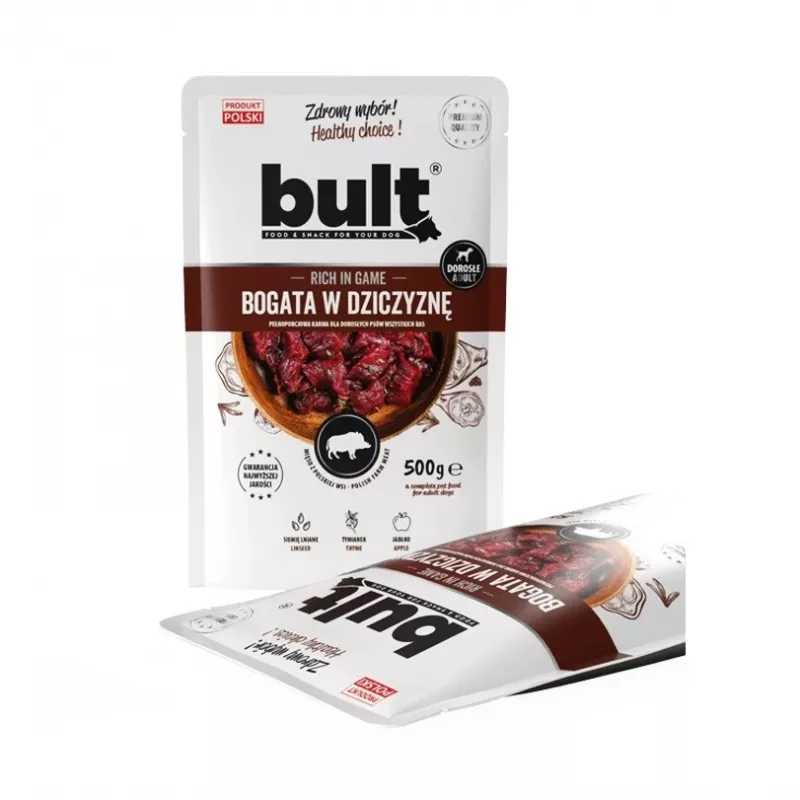 BULT „Rich in game“ – šlapias šunų maistas – 100 g