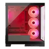 PC korpusas MODECOM Volcano SPACE APEX ARGB Midi Tower, grūdintas stiklas, USB-C, palaiko ATX/microATX/Mini-ITX, GPU iki 430 mm, CPU aušintuvas iki 180 mm