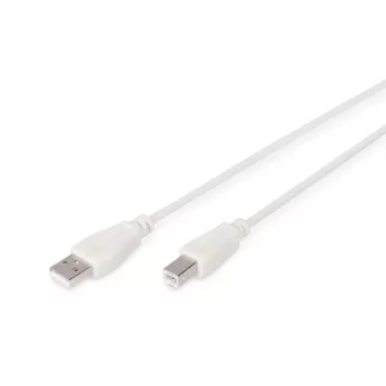 Assmann USB jungiamasis kabelis, A–B tipo, kištukas/kištukas, 3,0 m, USB 2.0, UL, smėlio spalvos (AK-300102-030-E)