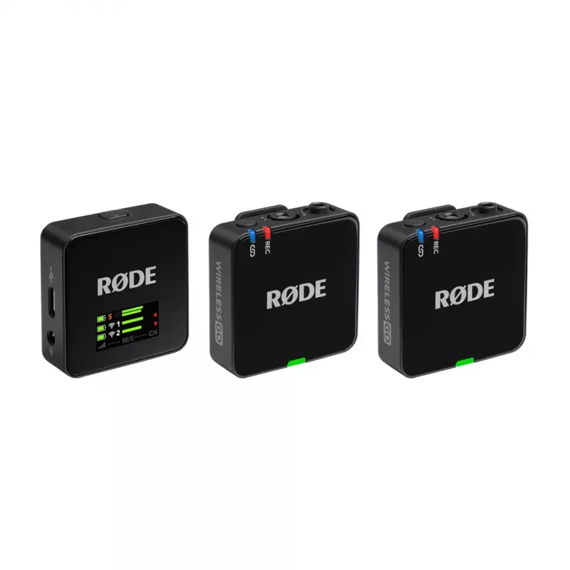 Rode Wireless Go Iii 3 kartos kompaktiška belaidė mikrofonų sistema, juoda
