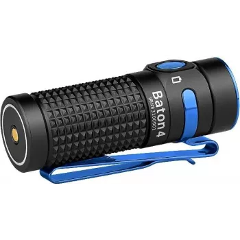 Žibintuvėlis olight BATON 4 LED įkraunamas 1300 lm, spindulys 170 m, su dėklu