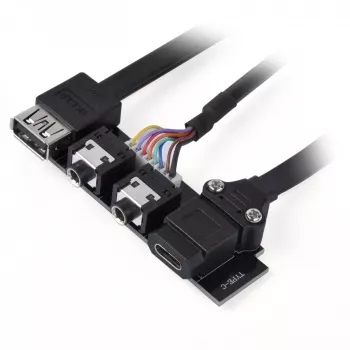 Atnaujinimo rinkinys SidabrinėSTONE SST-G11313530-RT — priekinio skydelio USB Type-C (USB 3.1 Gen 2)