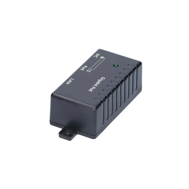 Gigabit PoE Injector Extralink 1 prievadas, 1x 1000Mb/s RJ45, kubelio formos