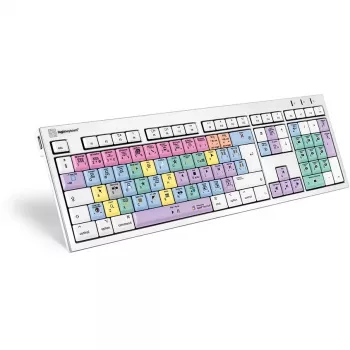 Klaviatūra Logickeyboard LKB-FCPX10-CWMU-UK Office USB QWERTY UK English Įvairiaspalvė