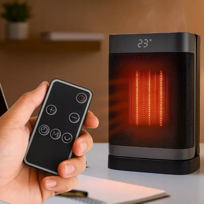 Extralink keraminis elektrinis bokštinis šildytuvas 1500W LED nuotolinio valdymo pultas