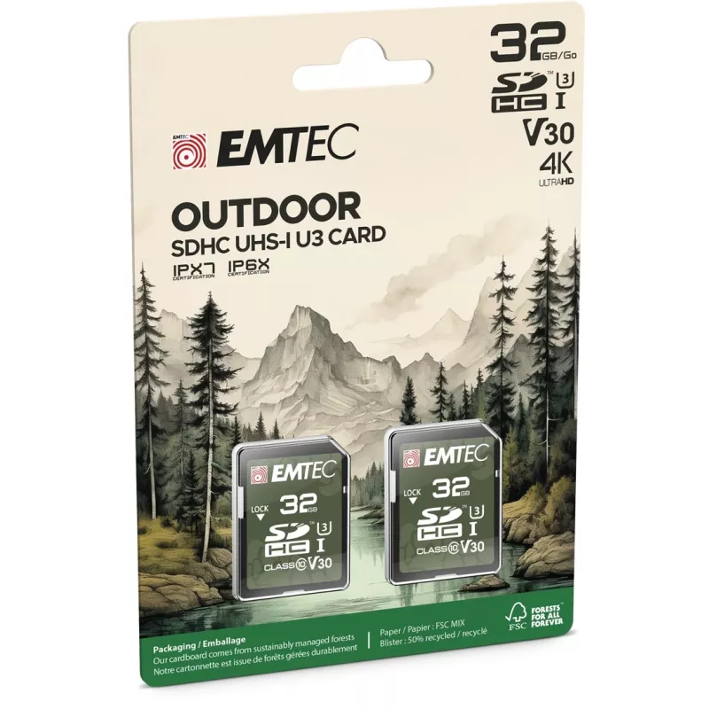 „Flash“ atmintis „Emtec“ 32 GB UHS-I U3 V30 Outdoor ECMSD32GHC10ORP