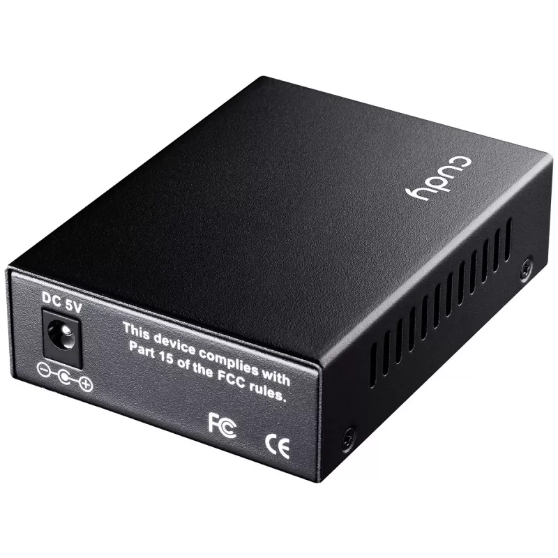 Tinklo medijos keitiklis Cudy MC220 — Gigabitinis (1000 Mbps) vienmodis SFP 1310 nm, 1x RJ-45, 1x SFP, juodas