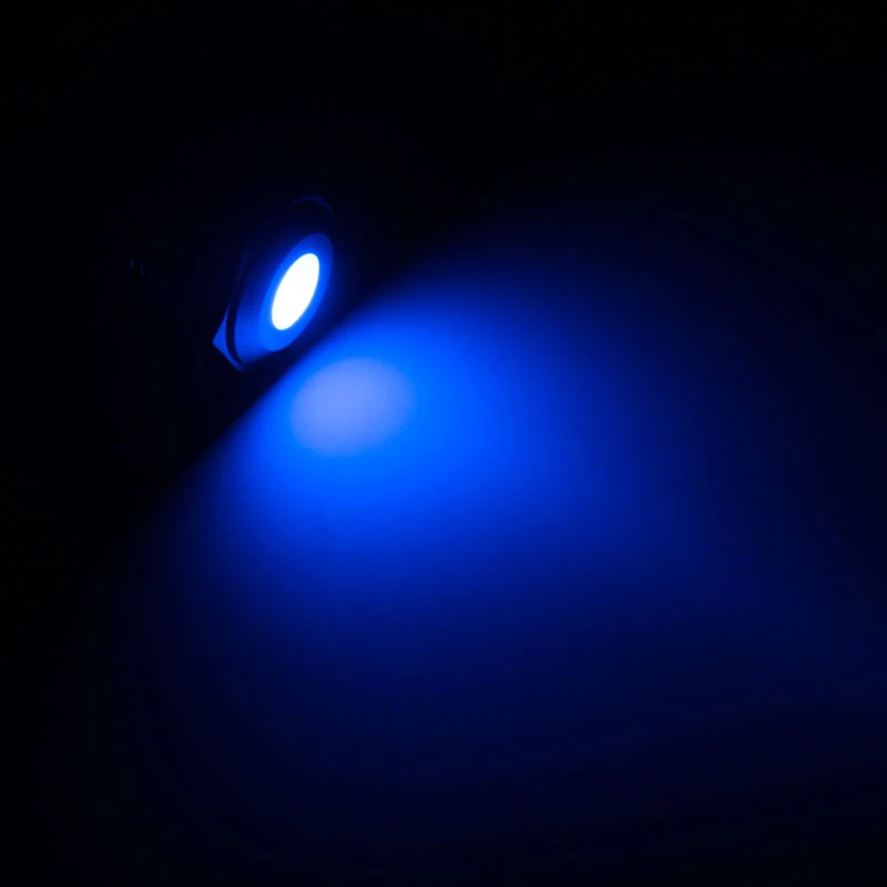 LED indikatorius Lamptron Dioda mėlynas LAMP-SW2001-H, montuojamas skydelyje