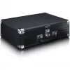 Pavarų diržu varomas patefonas Lenco TT-115 Black — nešiojamas lagamininis grotuvas, Bluetooth 5.0, USB įrašymas, 33/45/78 aps./min.