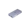 KVM jungiklis Unitek V307A USB HDMI 2 prievadų 4K Ultra HD 3840x2160@60Hz HDCP 2.2, metalinis korpusas, pilkas